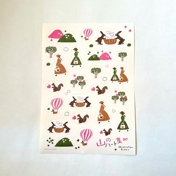 日本Necktie．割型裝飾貼紙 A5 共三款