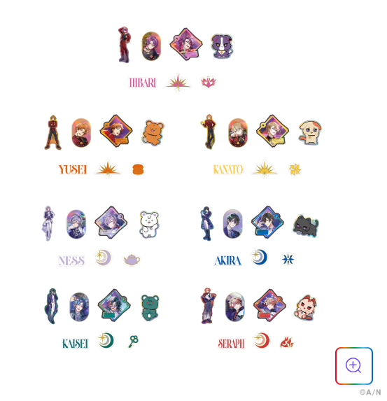 [代購][預訂] 彩虹社 IMPACT 貼紙 SET