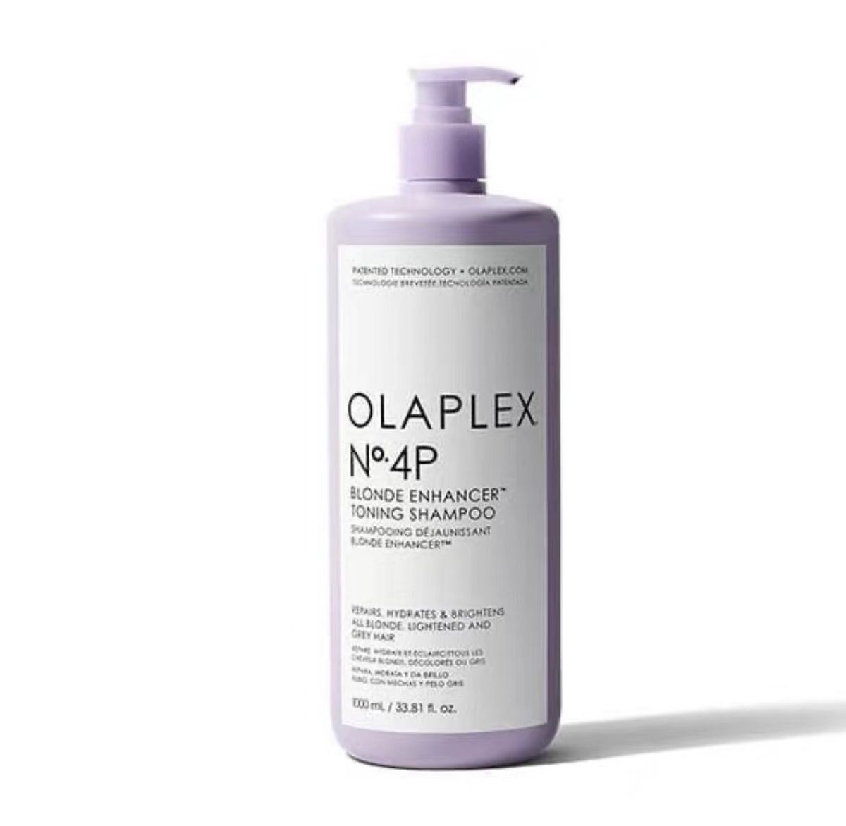 OLAPLEX No. 4P 鏈鎖結構鎖色去黃洗髮水1000ML [平行進口]