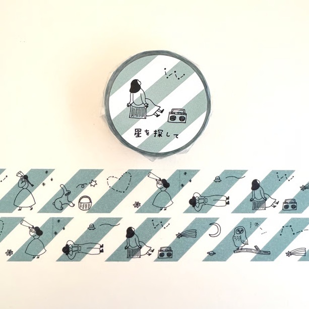 日本Necktie x 水縞 20mm日本和紙膠帶 共四款