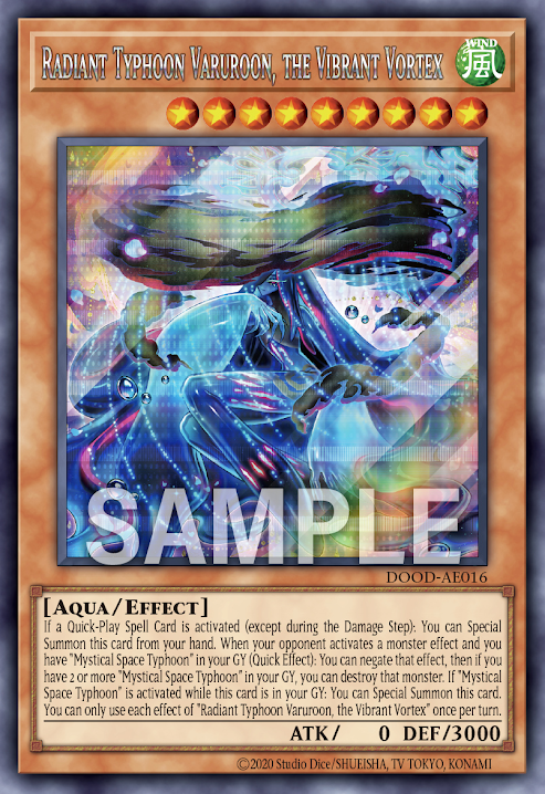 DOOD-AE016 (R/SER)Radiant Typhoon Varuroon, the Vibrant Vortex(絢嵐渦麗 伐樓倉)