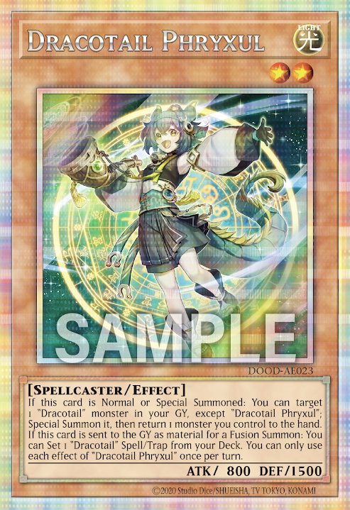 DOOD-AE023 (SR/PSER)Dracotail Phryxul(星辰響手 普力古魯)