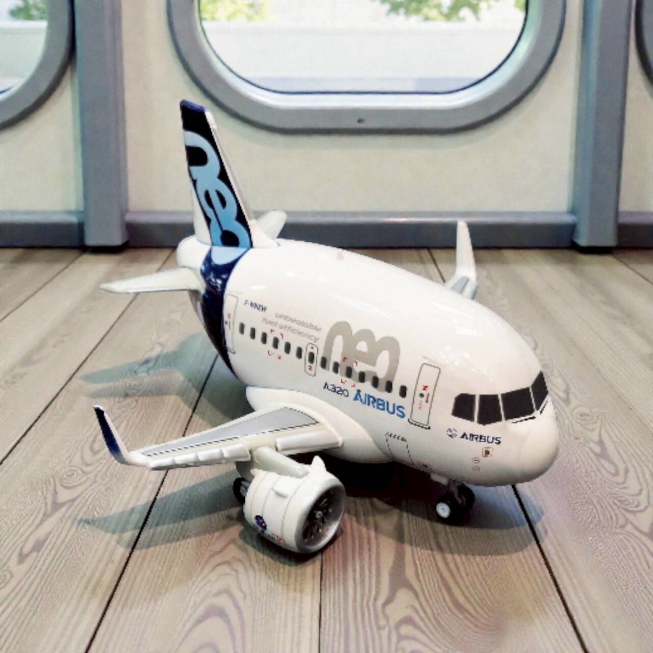 鐵流Q版 AIRBUS空中巴士A320neo原廠塗裝合金模型飛機 不含底座