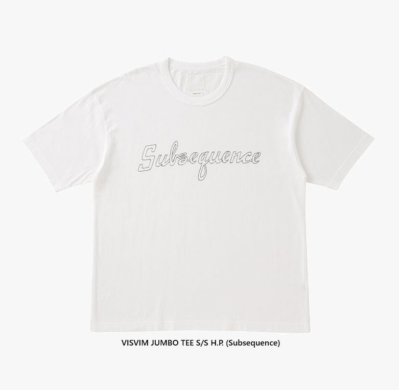 10/24 UPDATED: VISVIM 2025 A/W JUMBO TEE S/S H.P. (Subsequence) - PRE ORDER ITEM (預訂中)