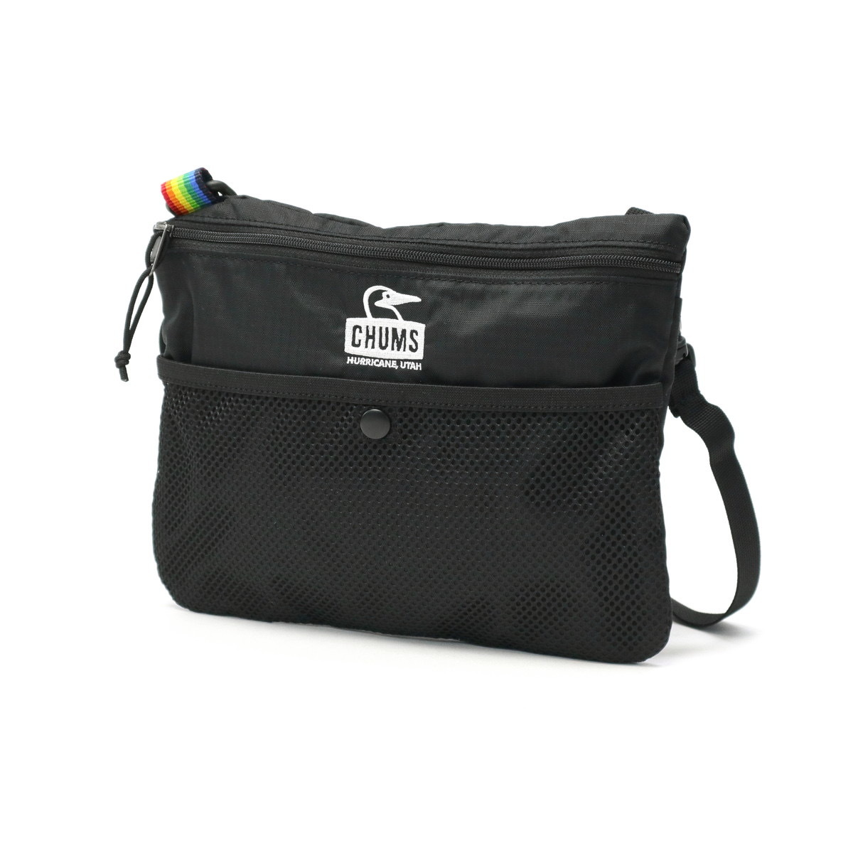 CHUMS SPRING DALE SACOCHE - Black×Rainbow