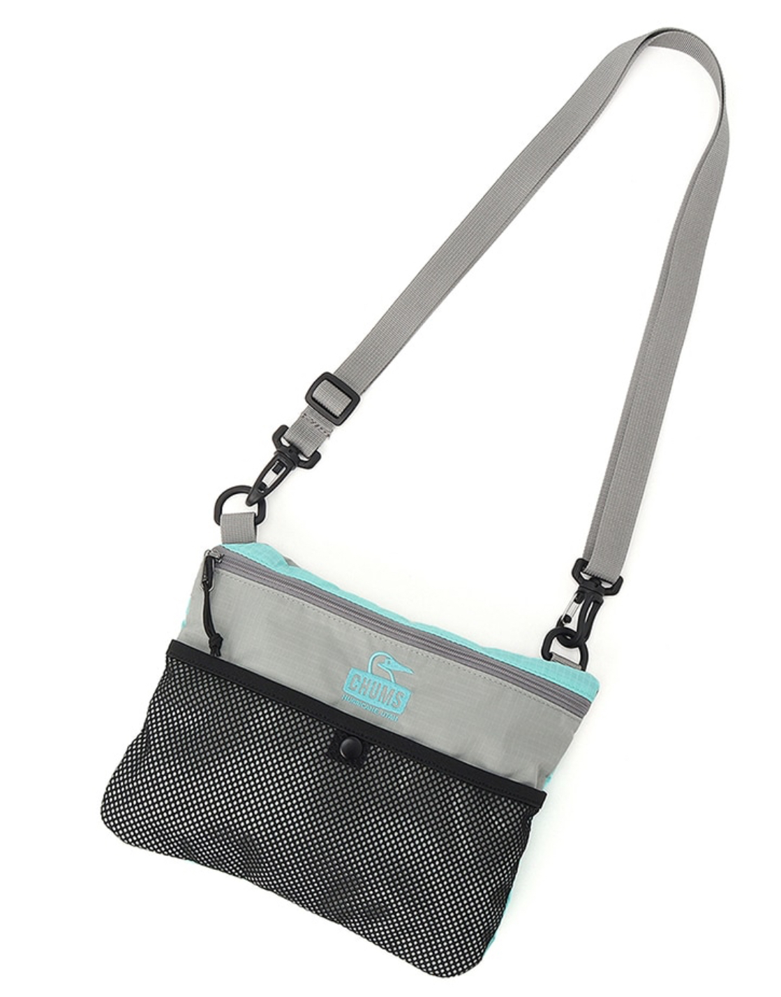 CHUMS SPRING DALE SACOCHE - Gray/Turquoise