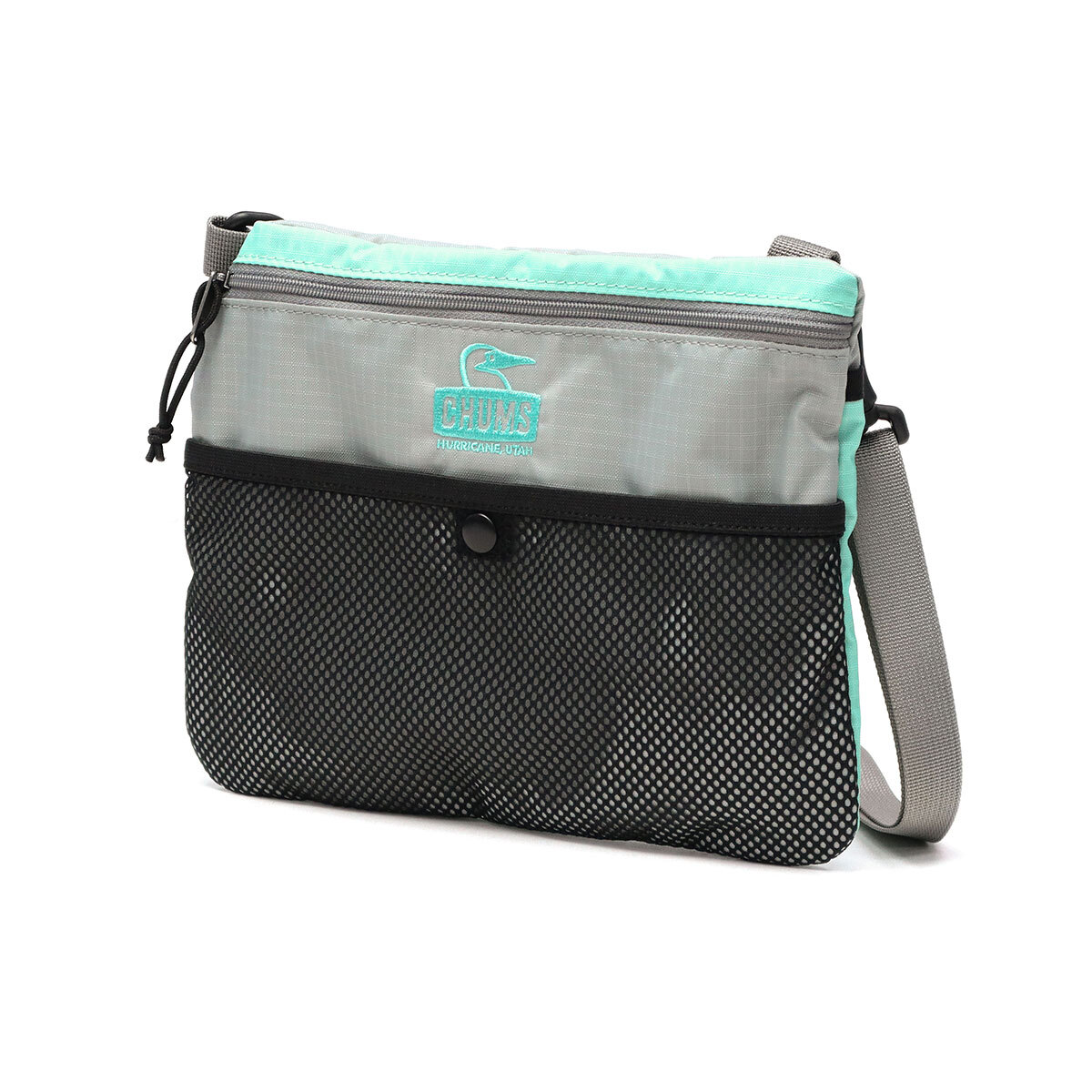 CHUMS SPRING DALE SACOCHE - Gray/Turquoise