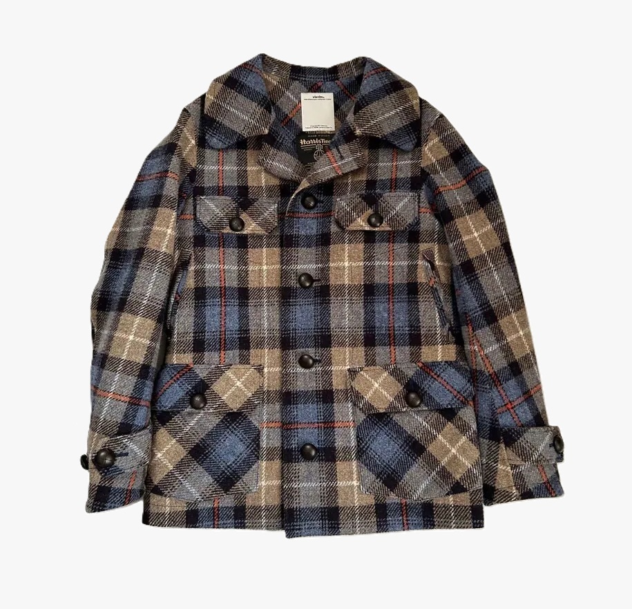 VISVIM × HARRIS TWEED ORION TWEED 2L GORE-TEX JACKET (( USED A )) 中古美品 - BEIGE x BLUE CHECK SIZE 2 PRE ORDER ITEM (預訂中)