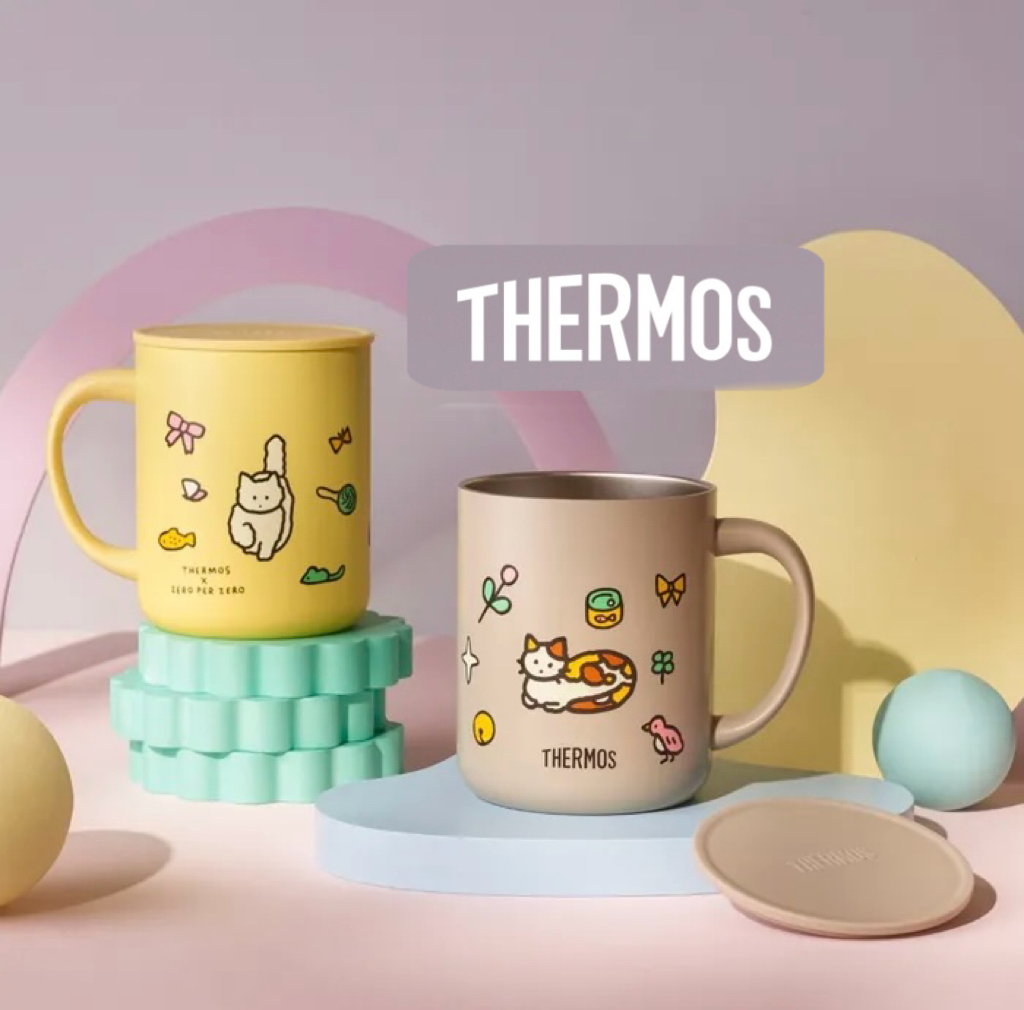 Thrrmos x zero per zero 貓貓保溫馬克杯