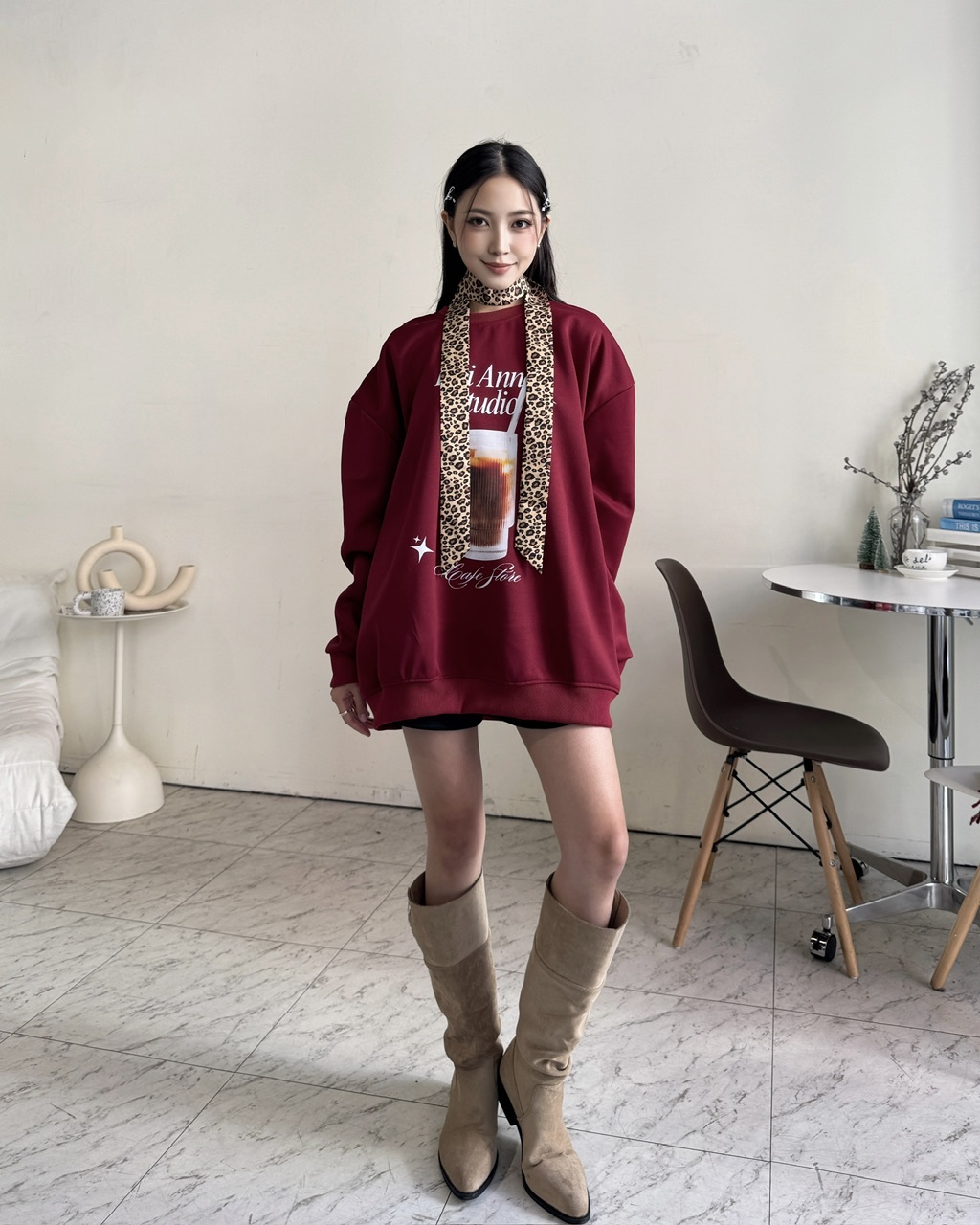 Lili Anna Studio自訂款飲料圖案上衣-1203