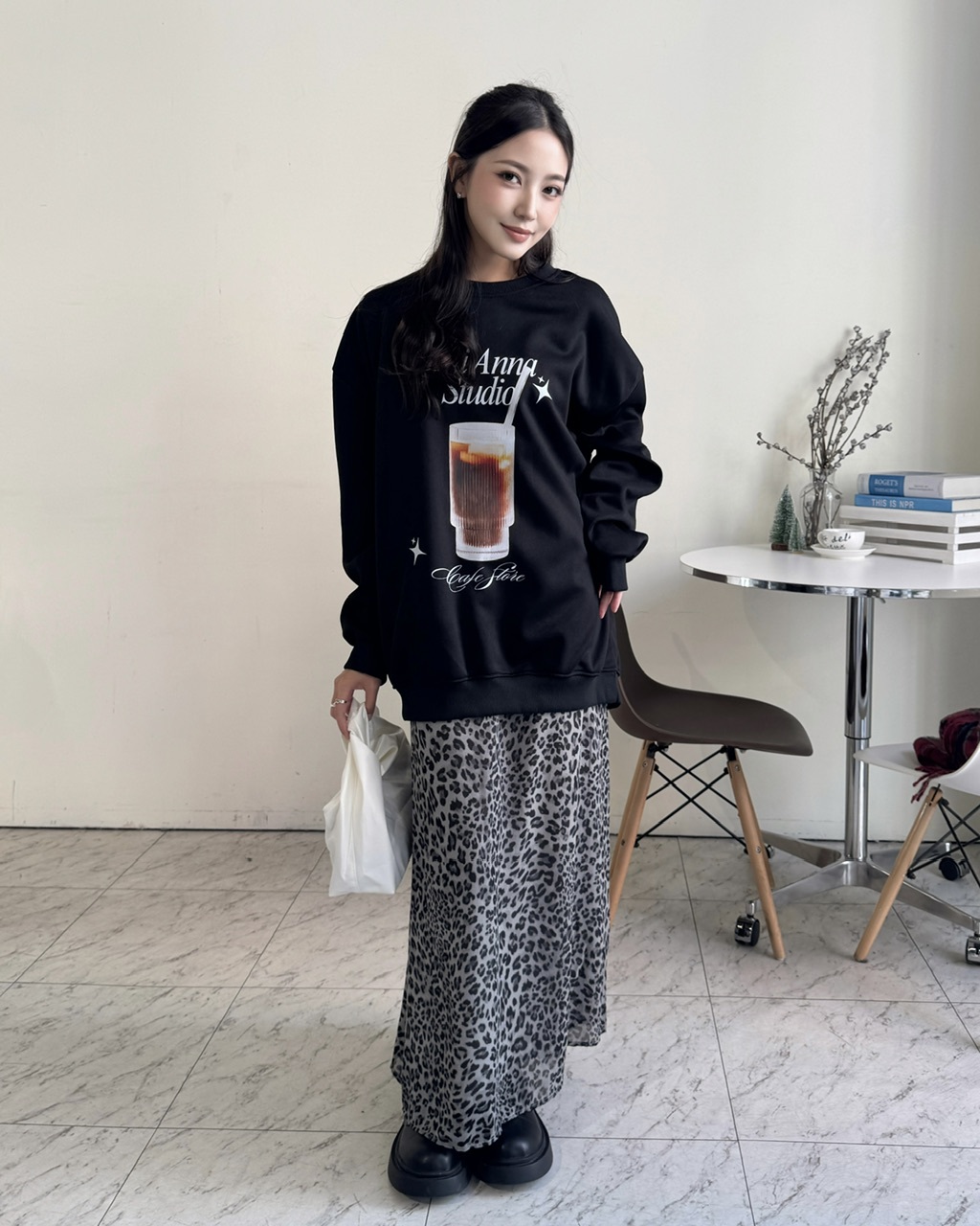 Lili Anna Studio自訂款飲料圖案上衣-1203