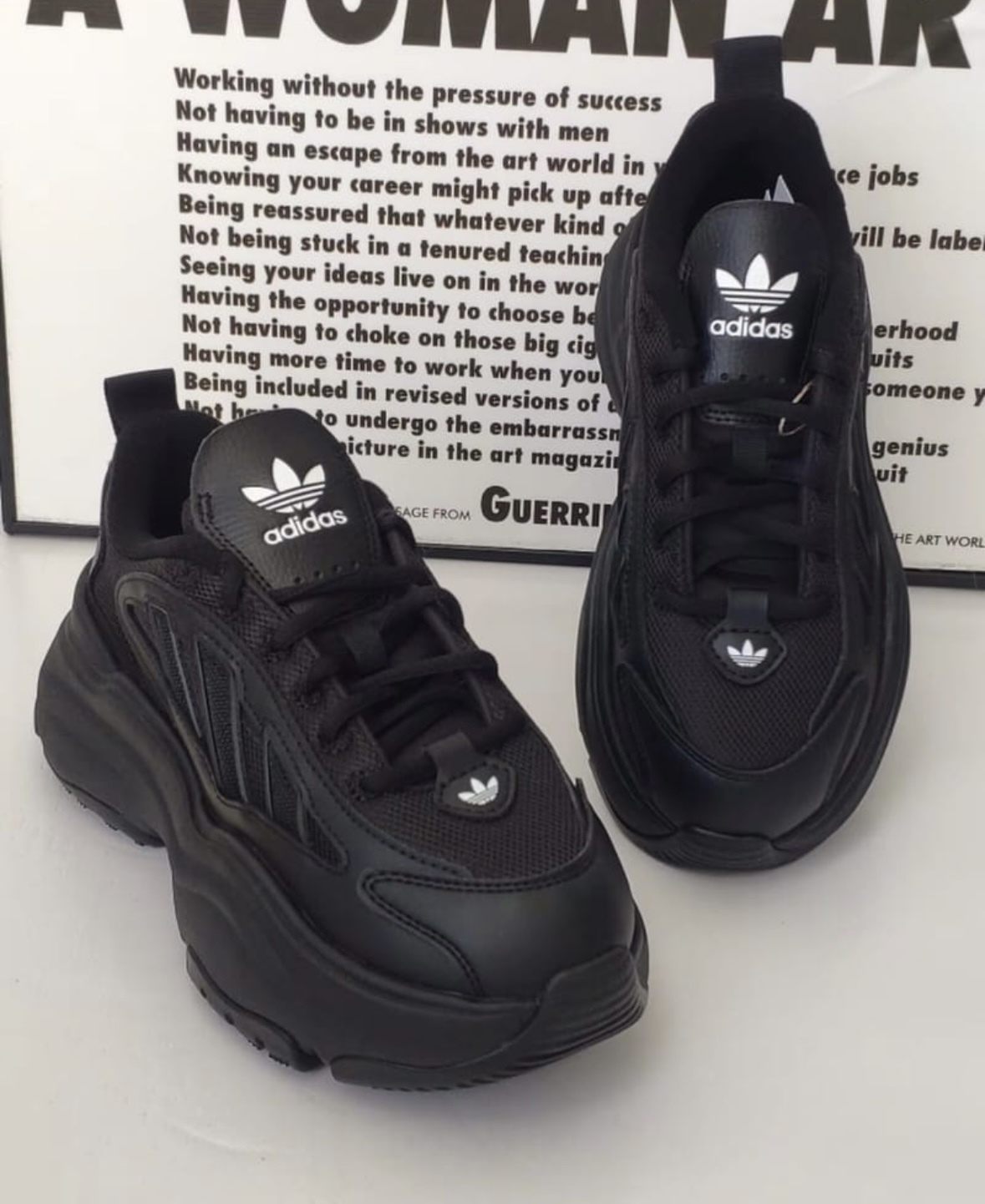 代購- adidas originals OZGAIA 防滑耐磨老爹鞋 黑色 JQ4110