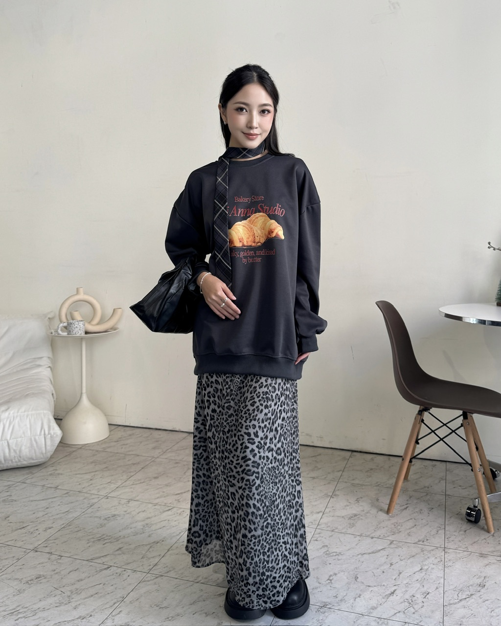 Lili Anna Studio自訂款可頌上衣-1201