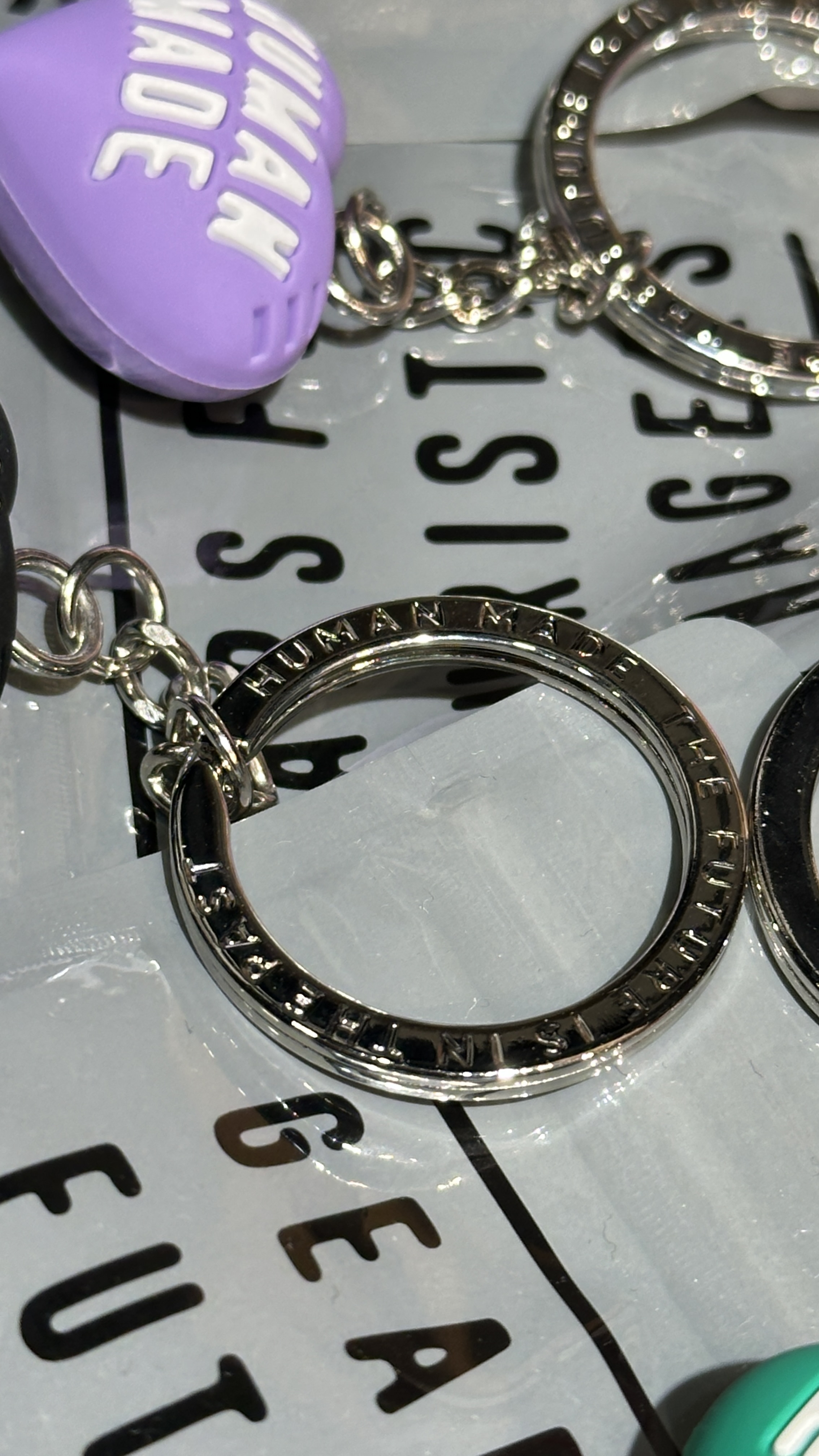 human Made Heart Rubber Key Chain 愛心吊飾鑰匙圈