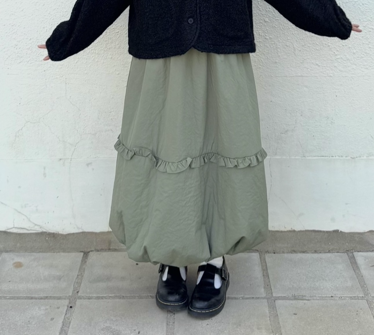 索料花邊氣球裙