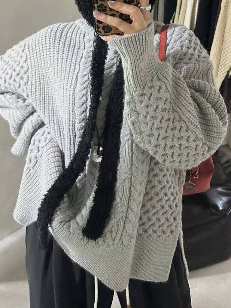 不規則針織羊毛衫