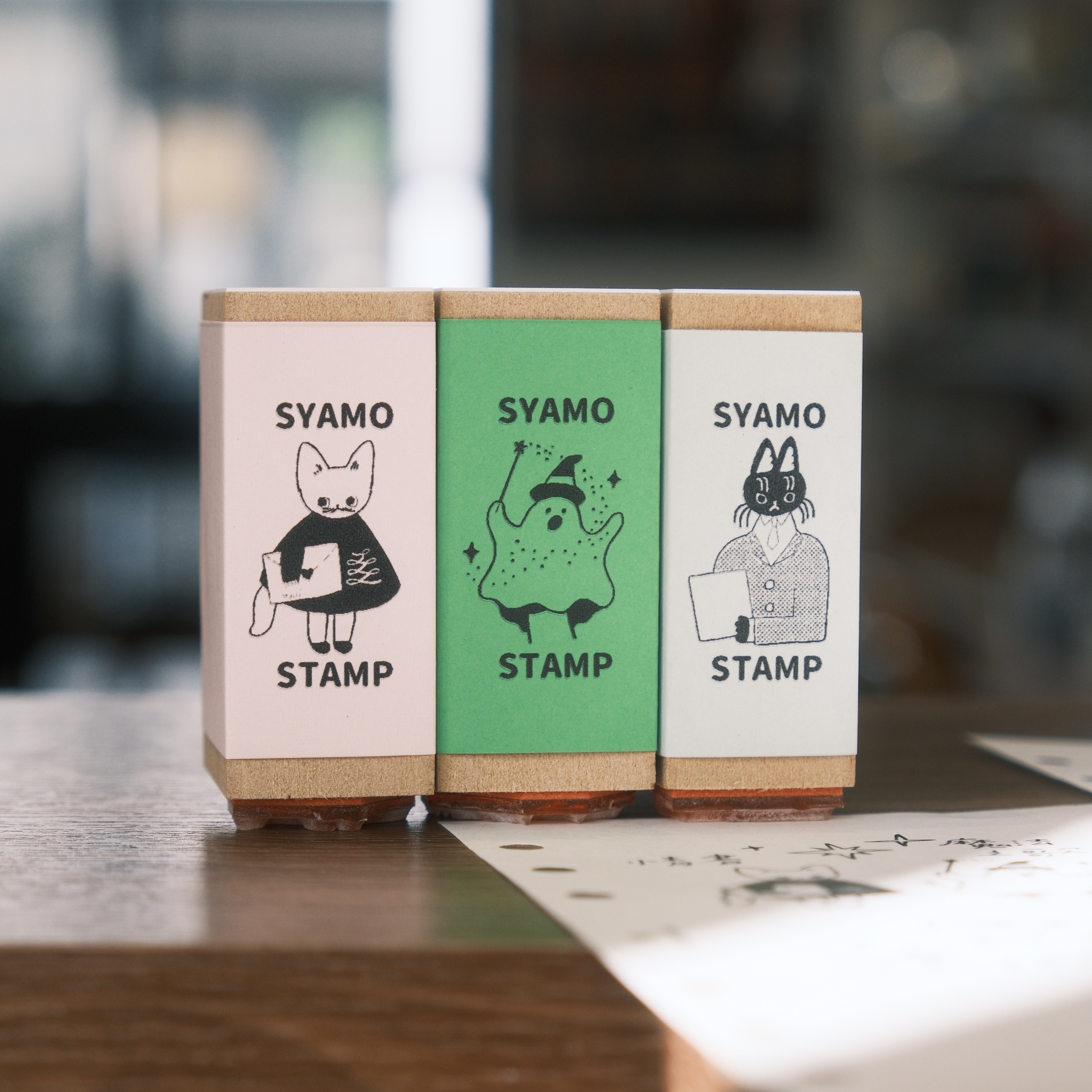 SYAMO Stamp木製長柄印章／2025年末新款／三款