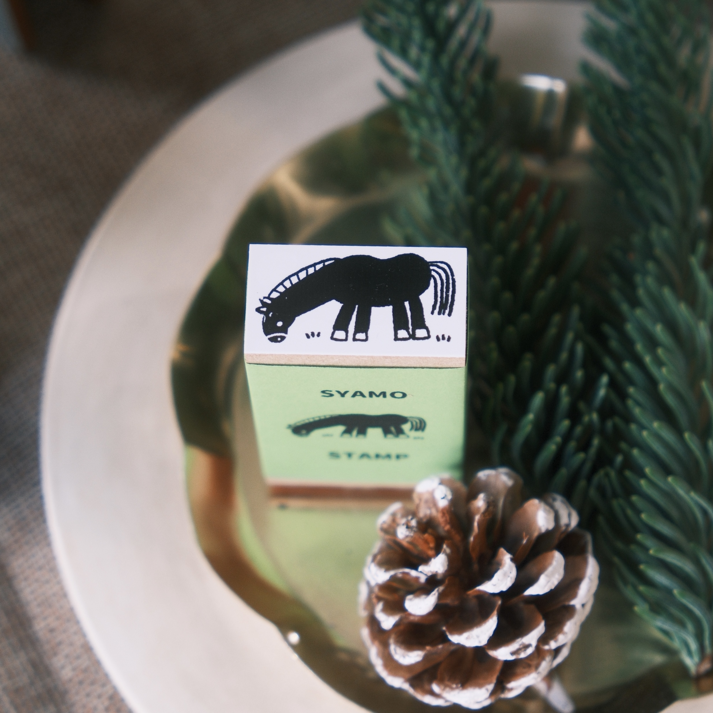 SYAMO Stamp木製長柄印章／馬年限定章