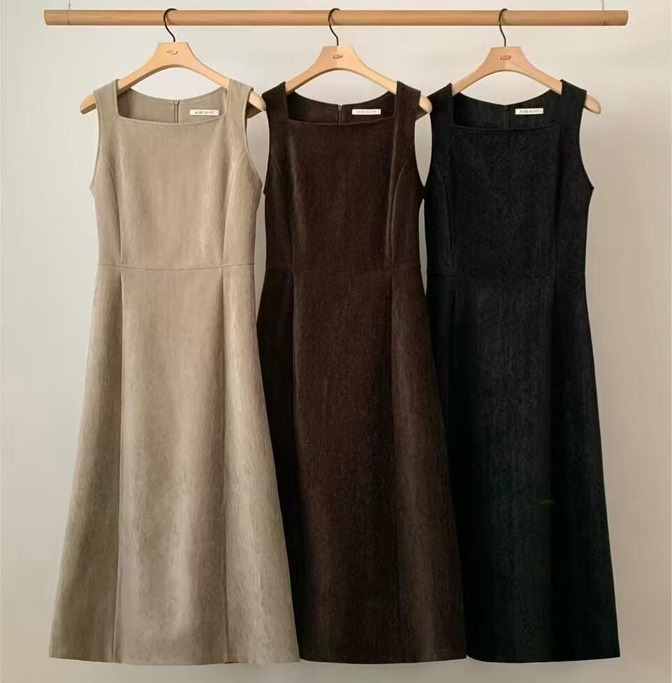 AU5301 磨毛背心連身裙