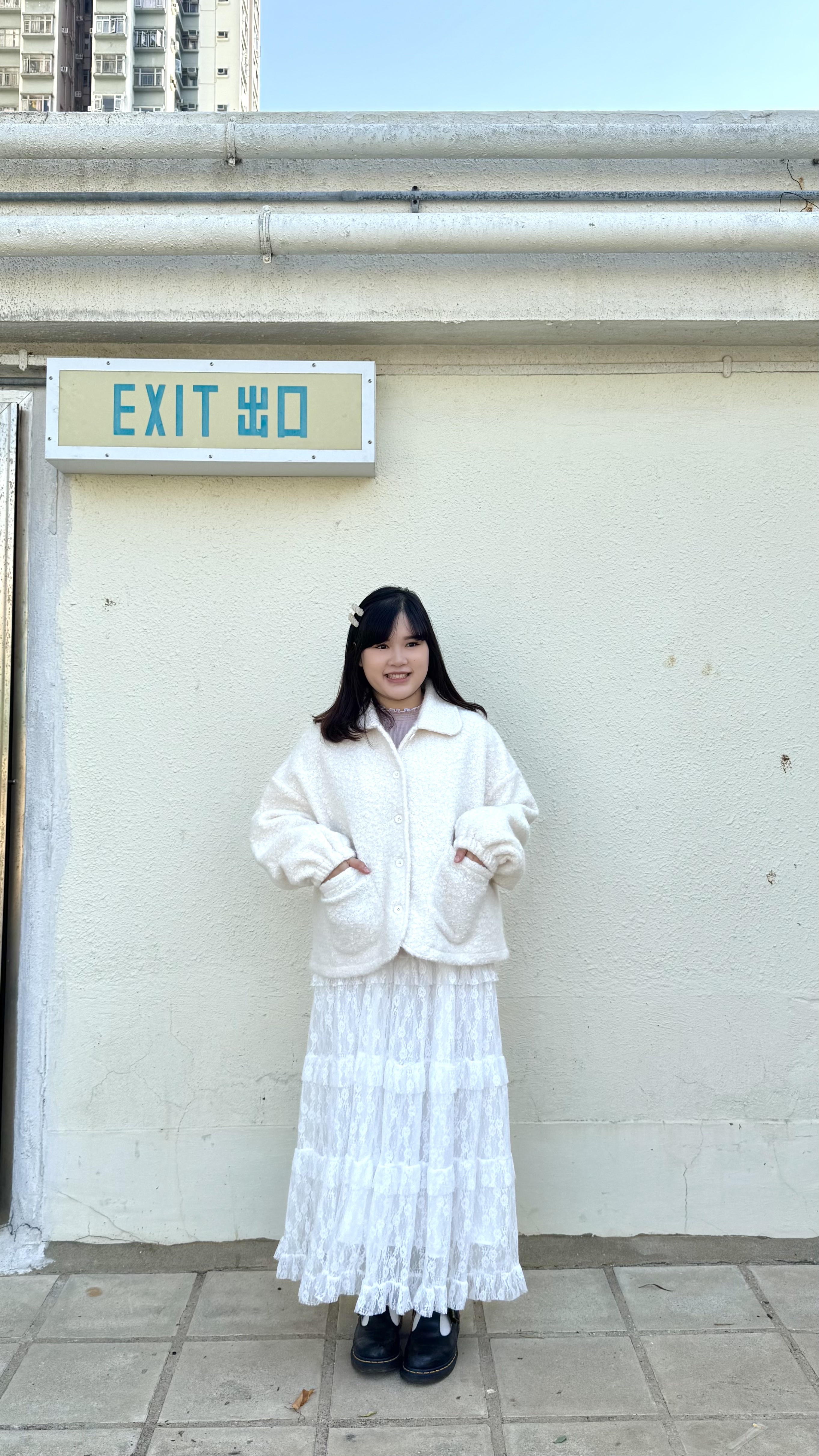 娃娃領捲毛外套