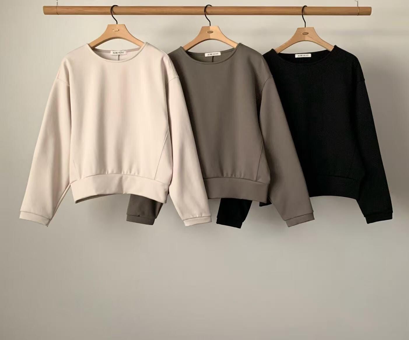 AU5305 寬鬆短版衛衣