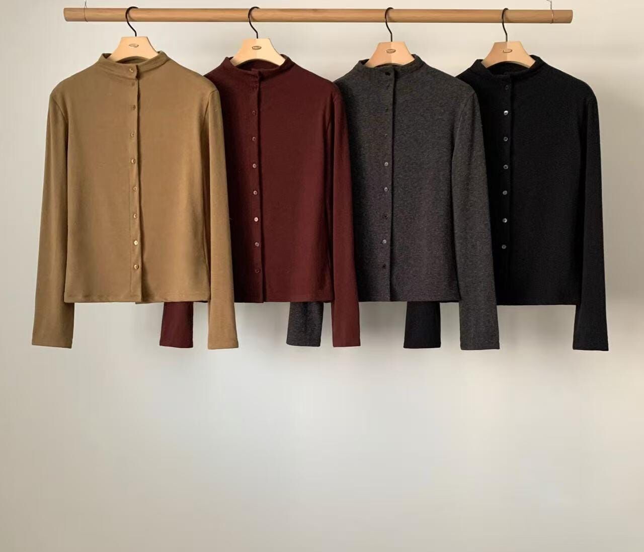 AU5314 小立領鈕扣外套