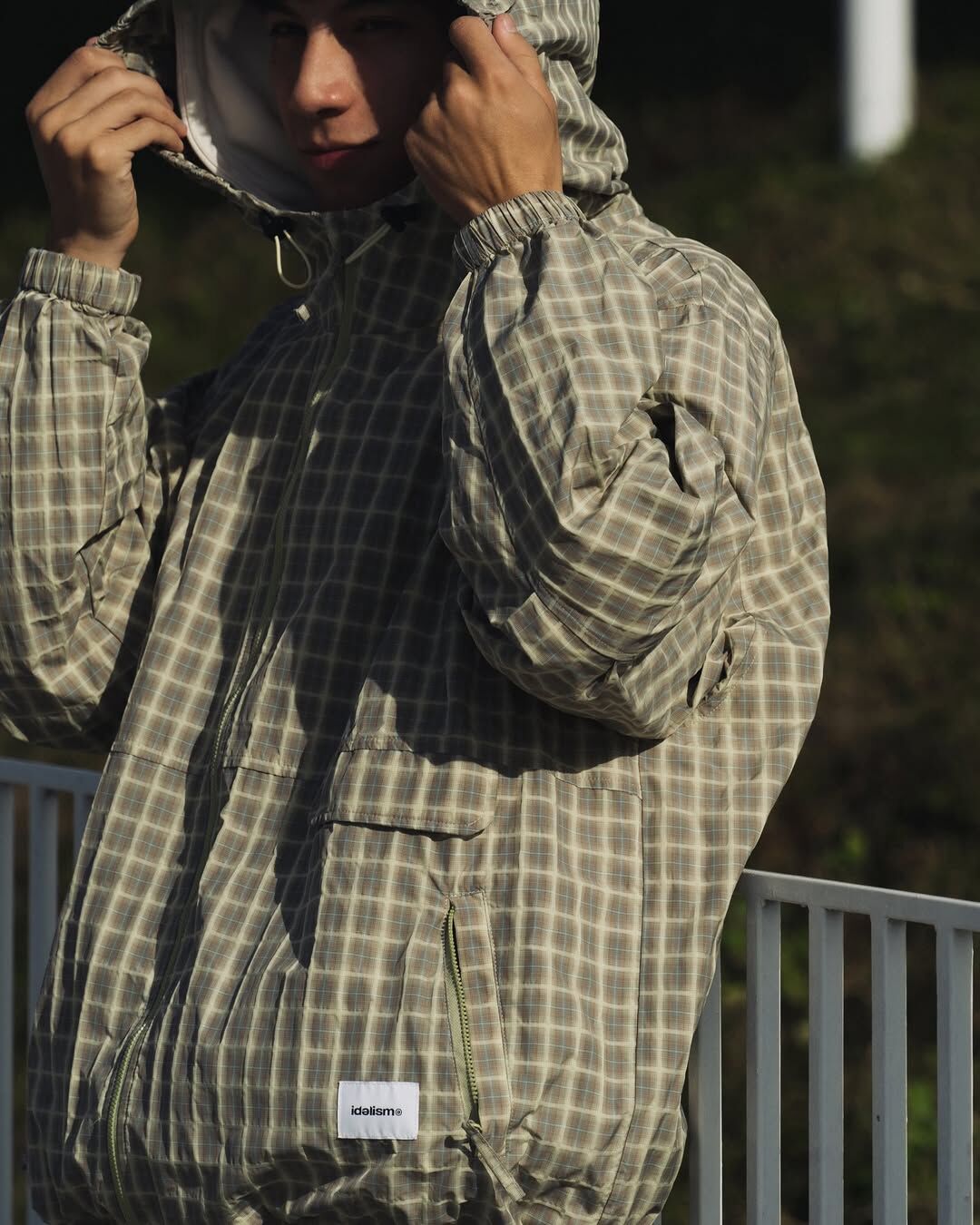 idealism｜ID25060 - 3D Check Jacket (Green/Brown)