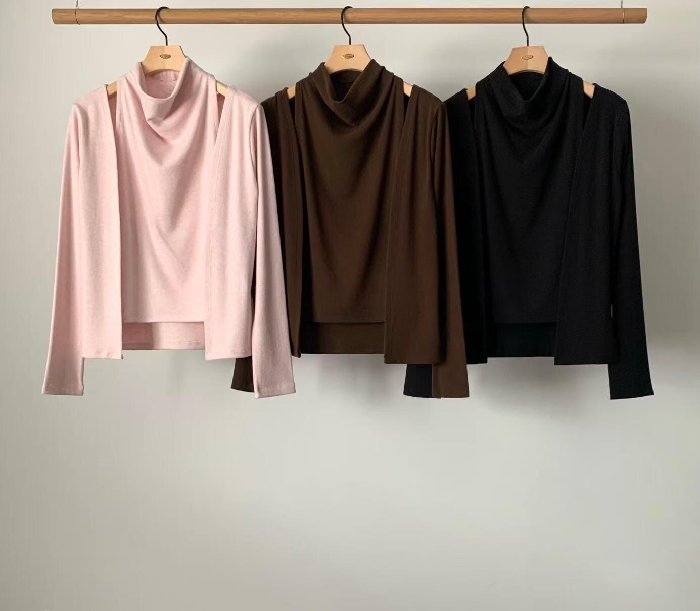 AU5321 高領背心外套套裝