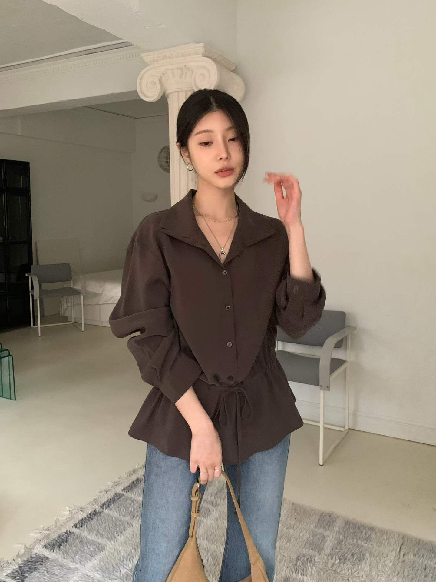 AU5328 抽繩收腰恤衫 *優惠碼不適用*