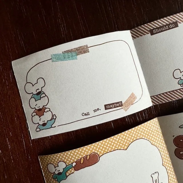 1991w2992｜復古咖啡廳 Café 便條貼紙卷