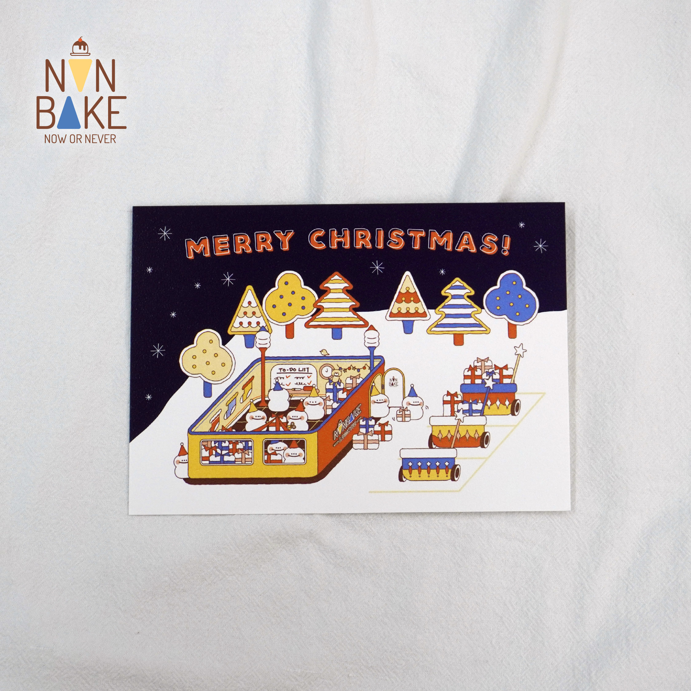 【A6 明信片】 X'MAS (Navy ver.)