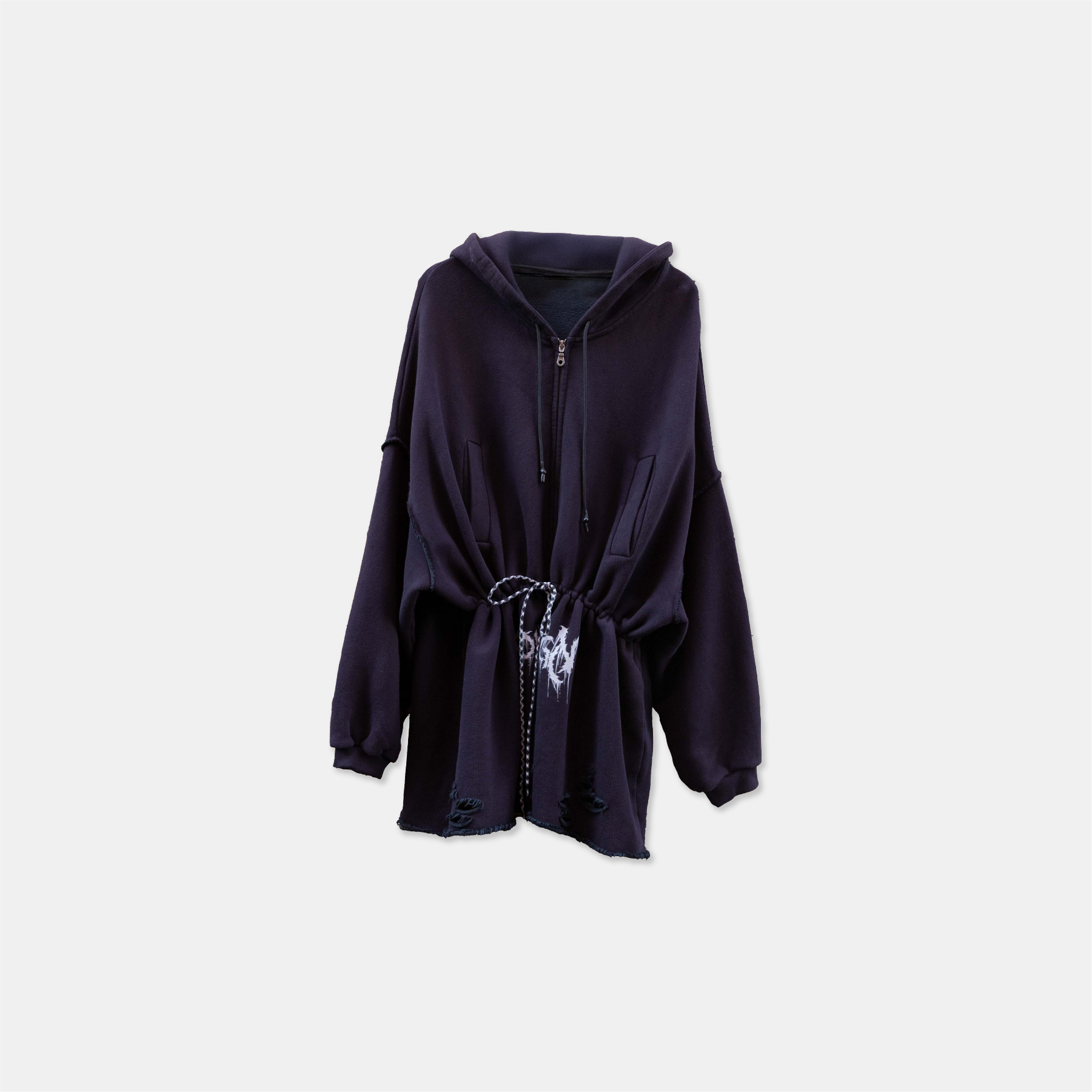 KLONE Logo Jersey Coat 破壞 雙拉鍊 外套