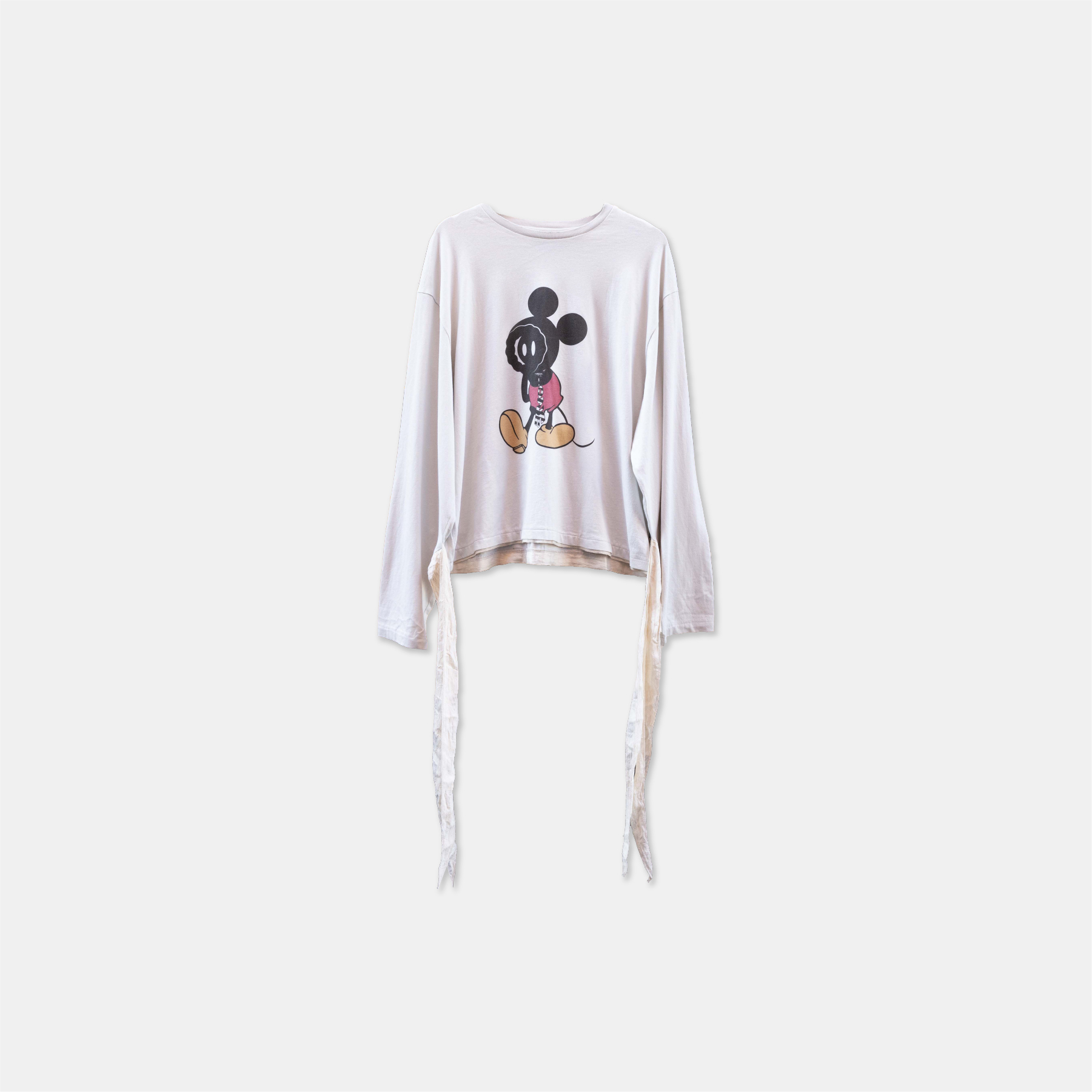 KLONE Mickey BAO LS Tee 水洗 假兩件 薄長袖