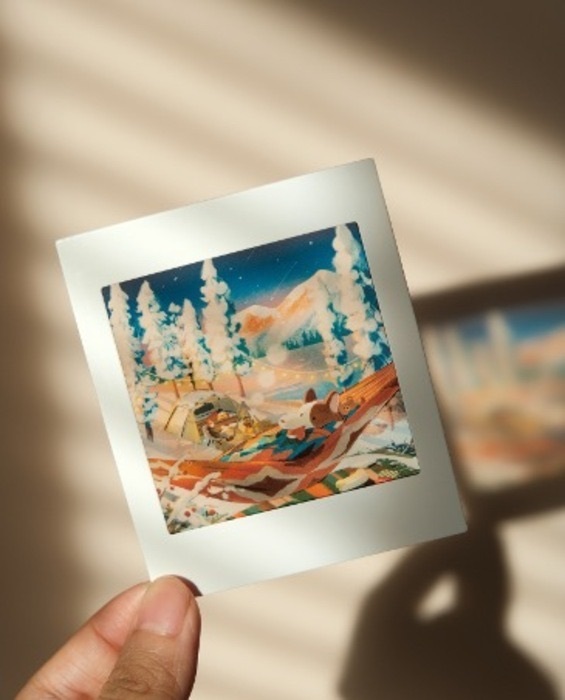 Hoi ホーイ｜透光拍立得｜雪地狗狗