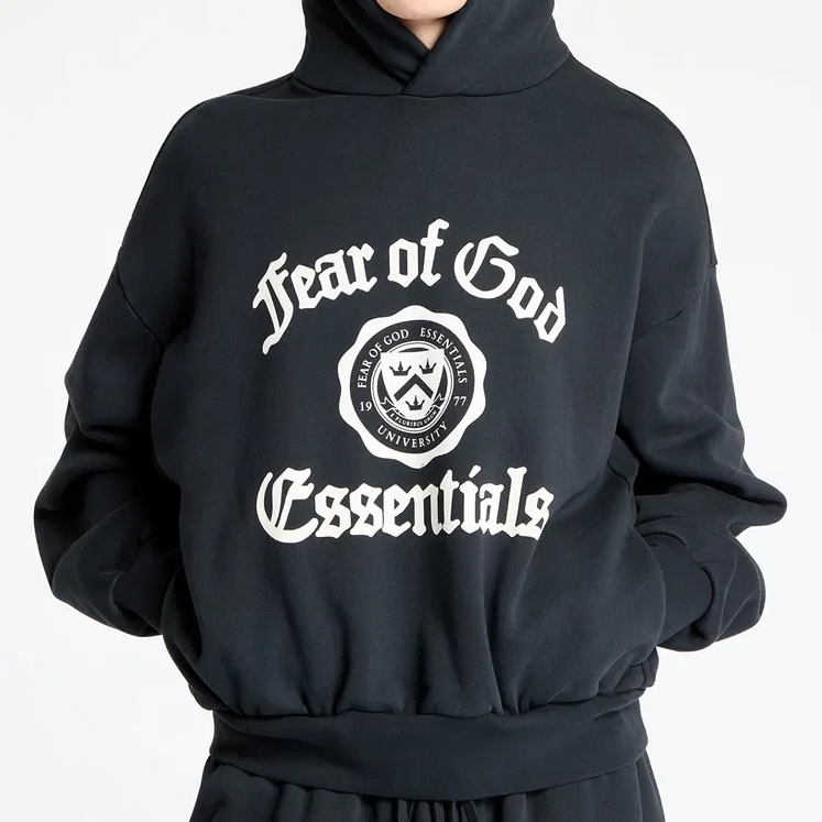 <現貨> ESSENTIALS 歌德字 黑色 帽T 192HO246210F