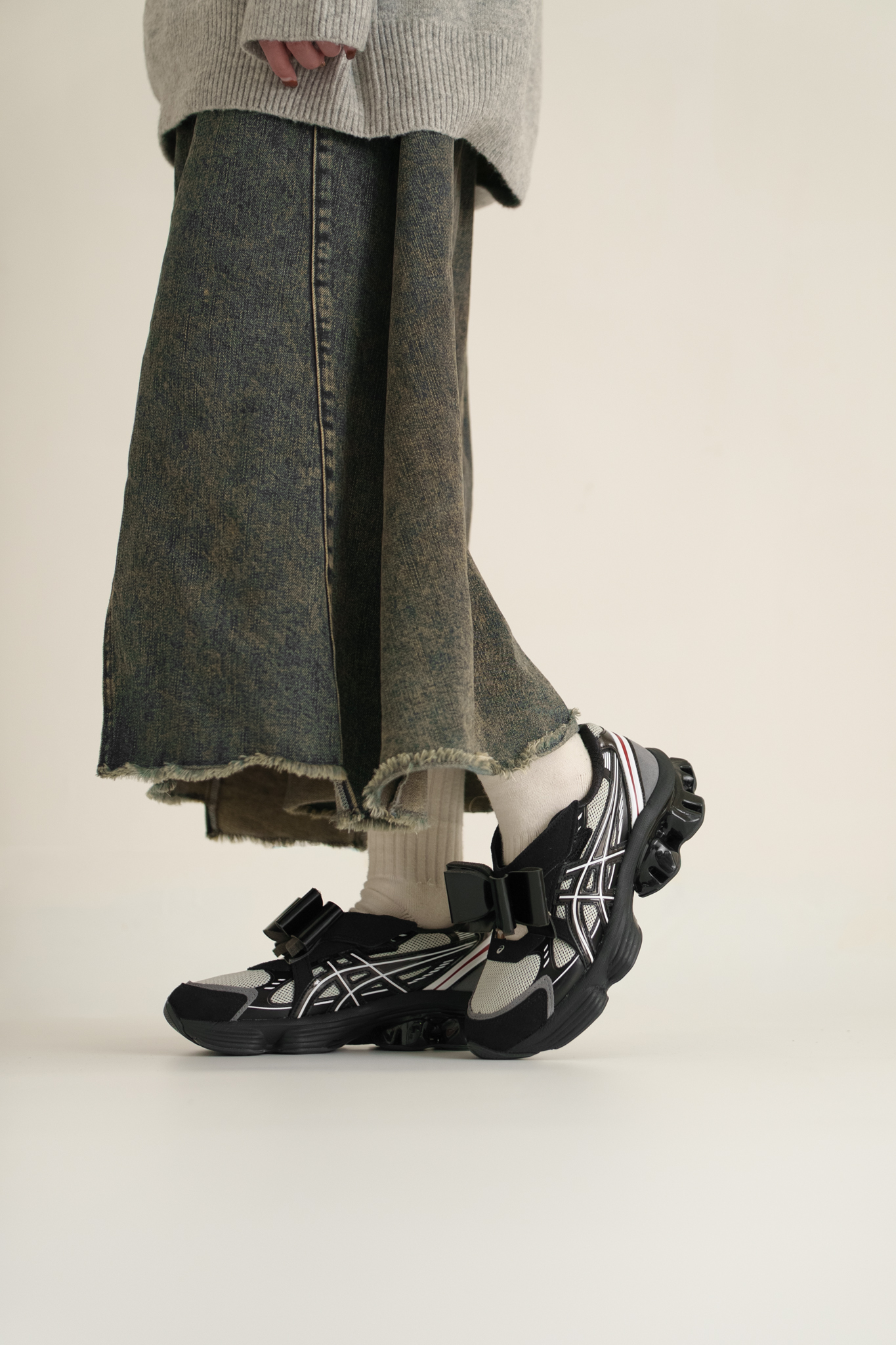 【Focus Store】預購 Shushu Tong x Asics Gel-Kinetic Fluent Wmns "Black" 黑色 蝴蝶結 女款 1203B021-020