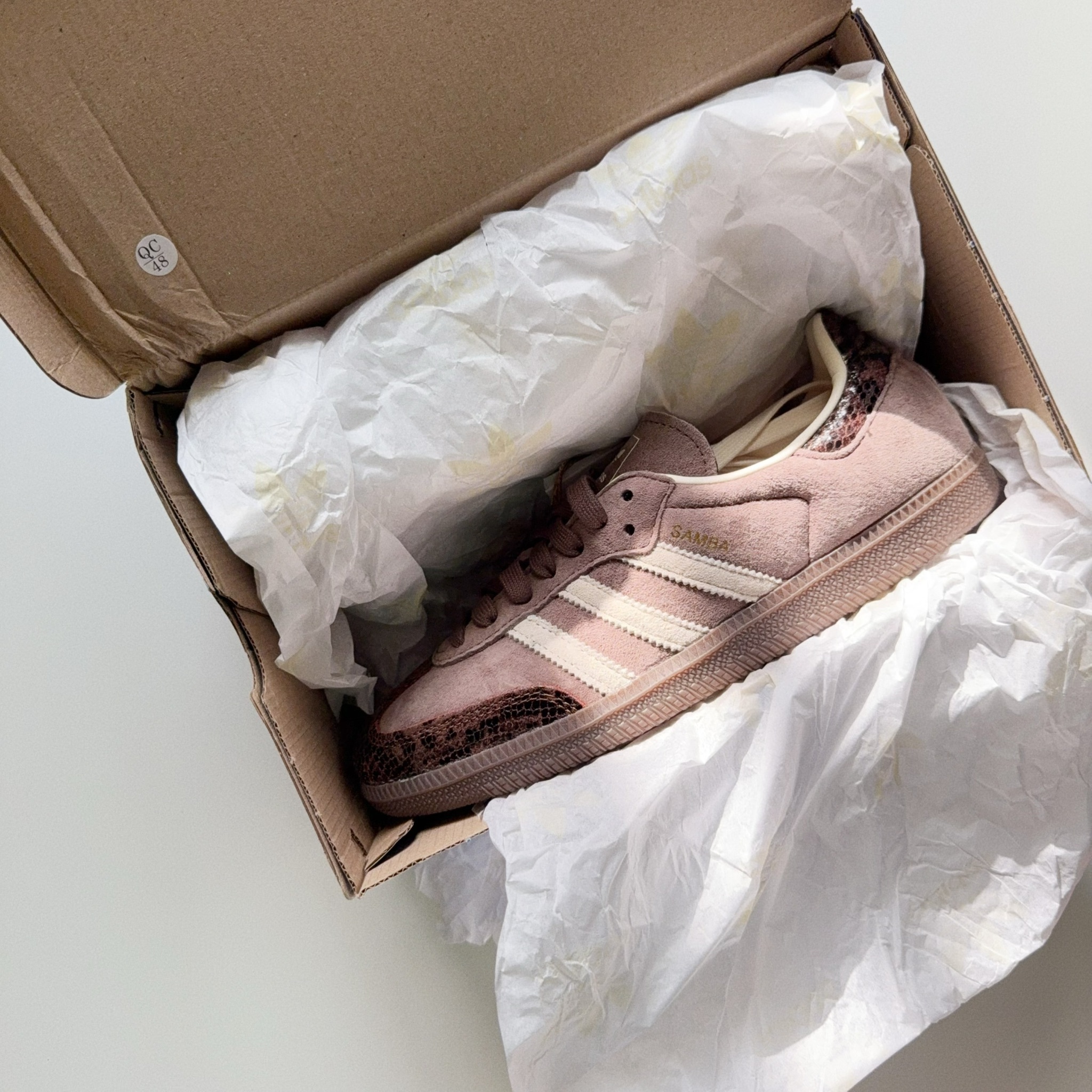 Adidas Originals Samba OG 歐洲限定 摩卡咖啡 棕色 蛇紋 復古鞋 KI5329