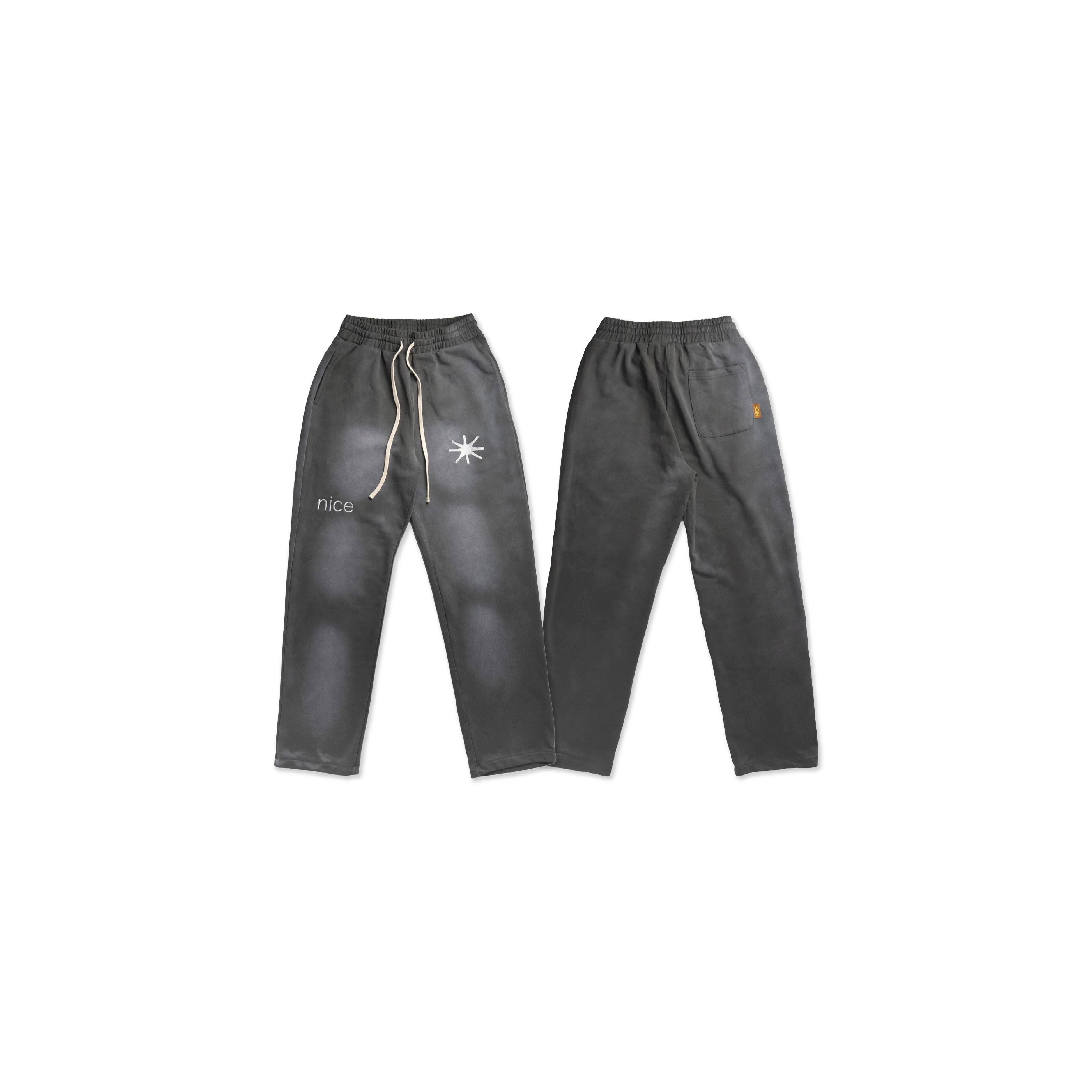 NICE TRIP ® Stars Cotton Pant 噴染 直筒 棉褲