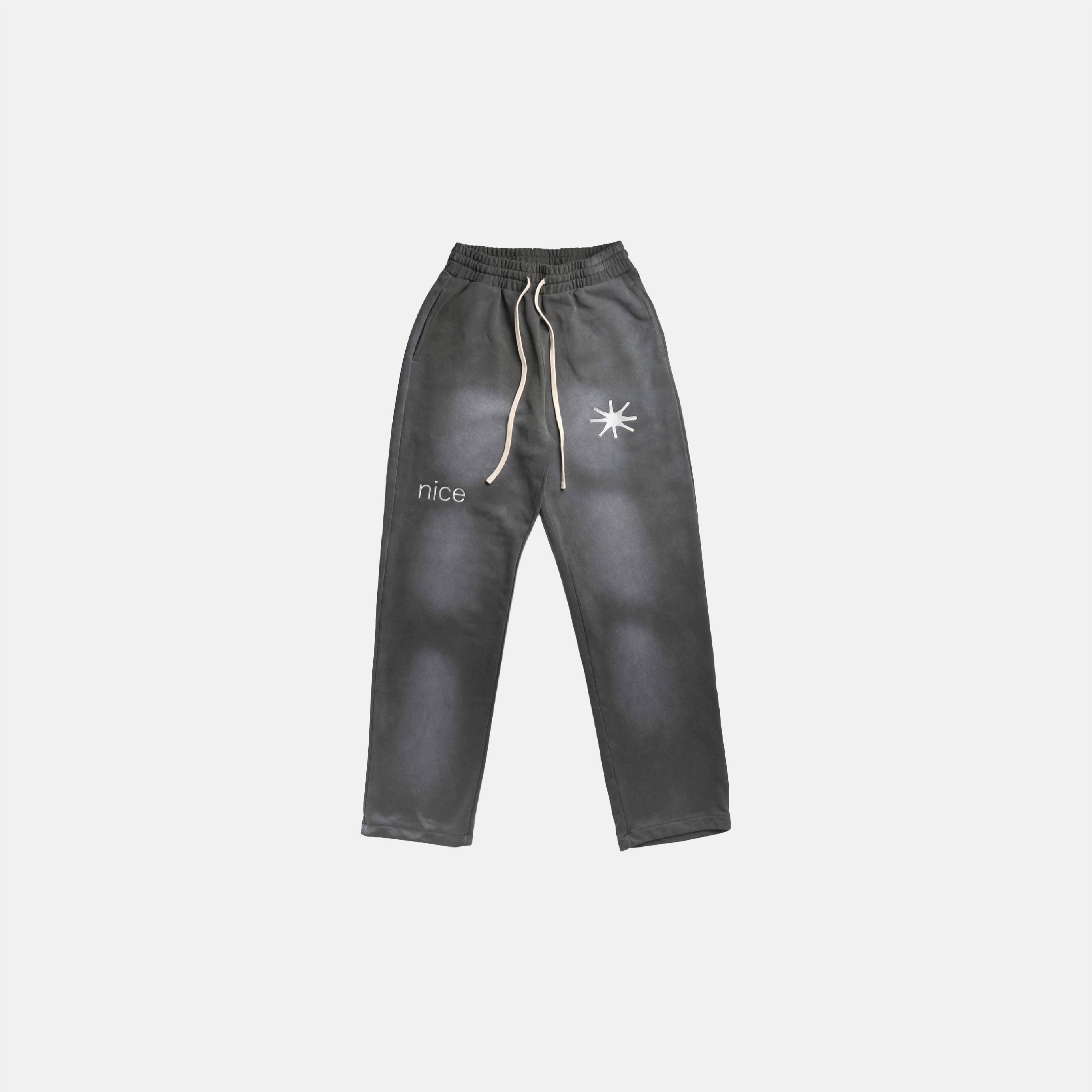 NICE TRIP ® Stars Cotton Pant 噴染 直筒 棉褲