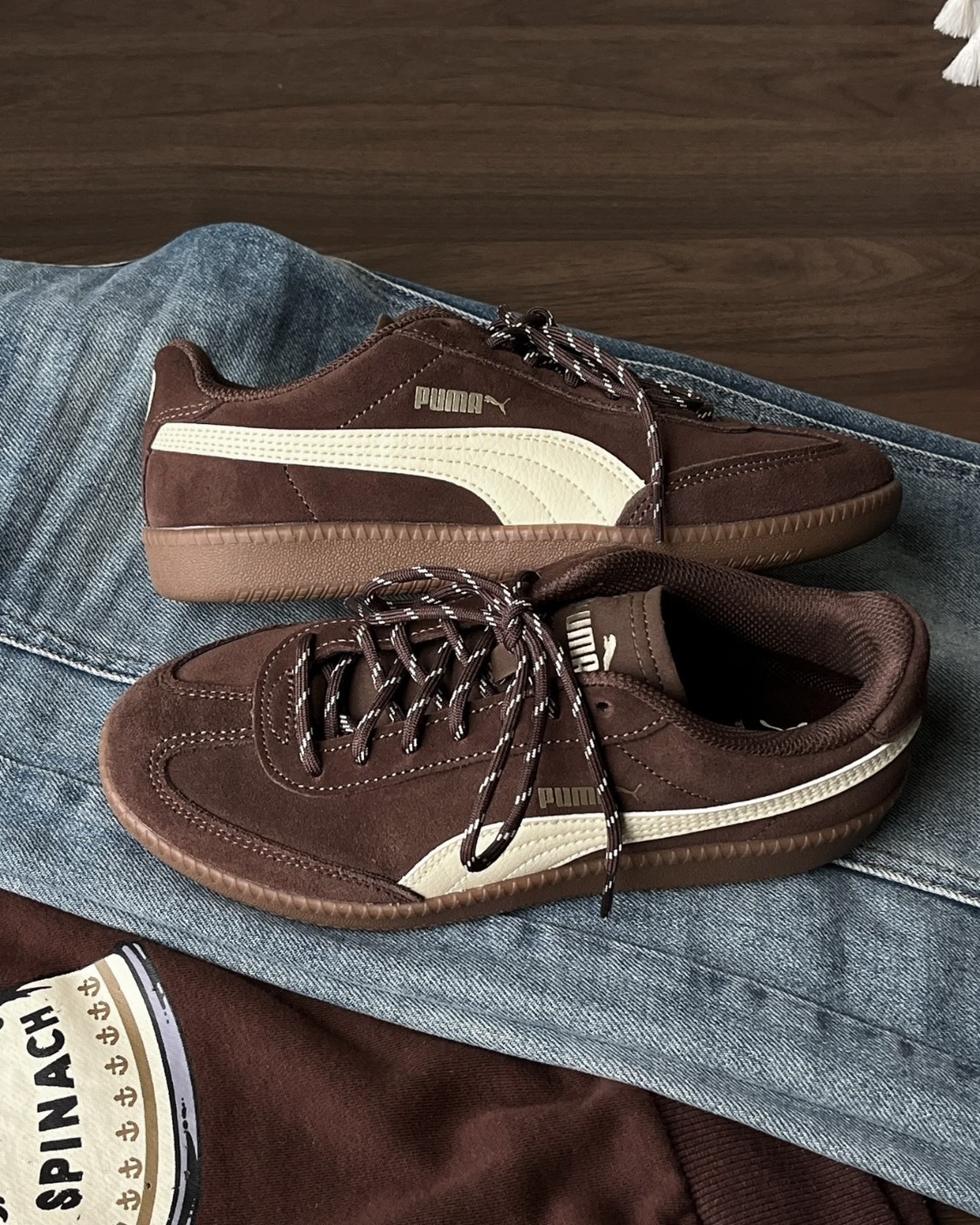 <高級感>Puma 9-T suede 復古底 麂皮 德訓鞋 復古可可