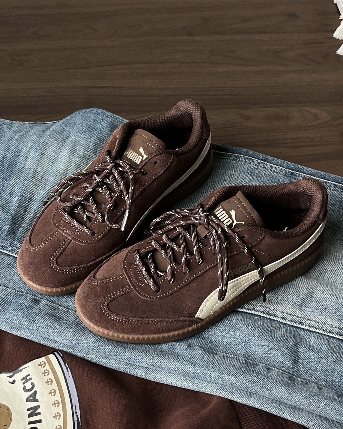 <高級感>Puma 9-T suede 復古底 麂皮 德訓鞋 復古可可