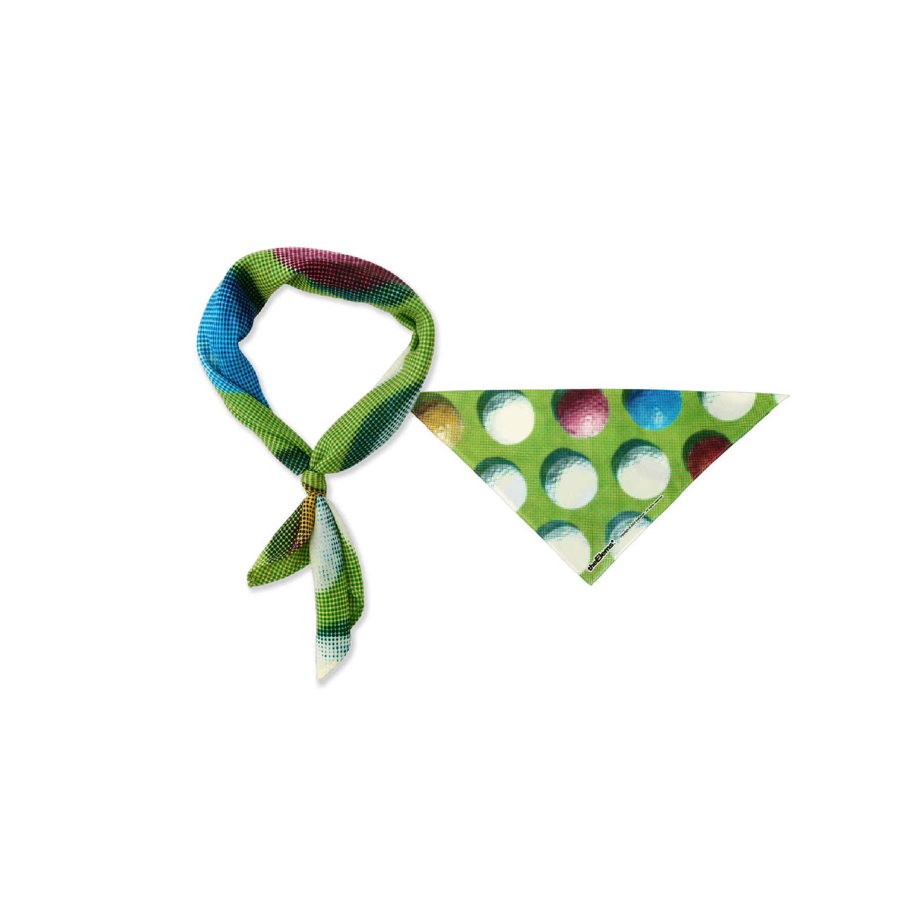 theElems Dots Wool Scarf 高爾夫球 方巾 絲巾