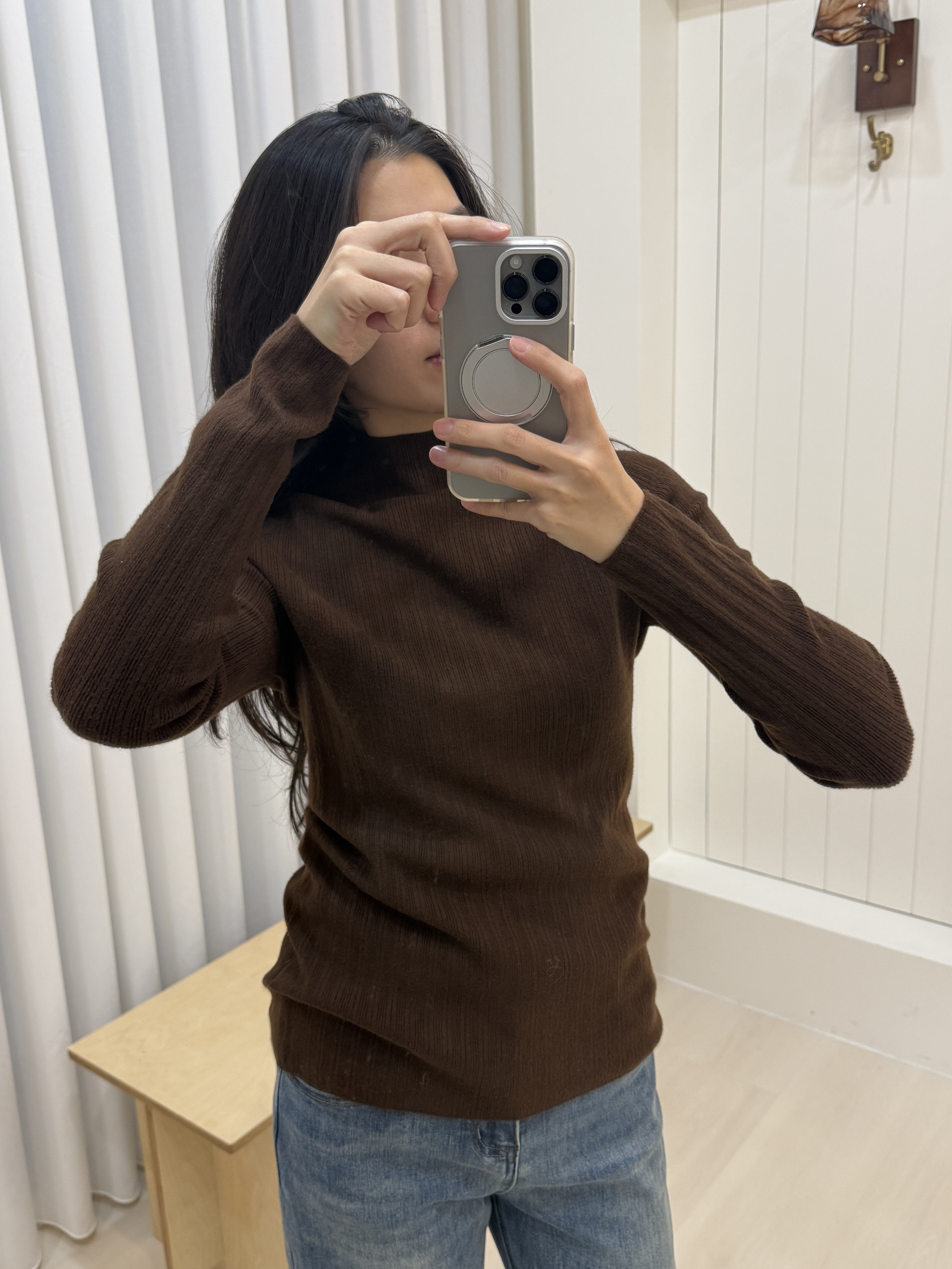 柔軟羊毛半高領上衣*2色