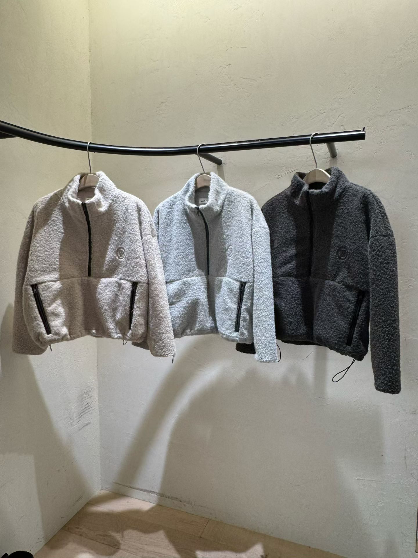 WJ5310 立領拉鍊搖粒絨衛衣