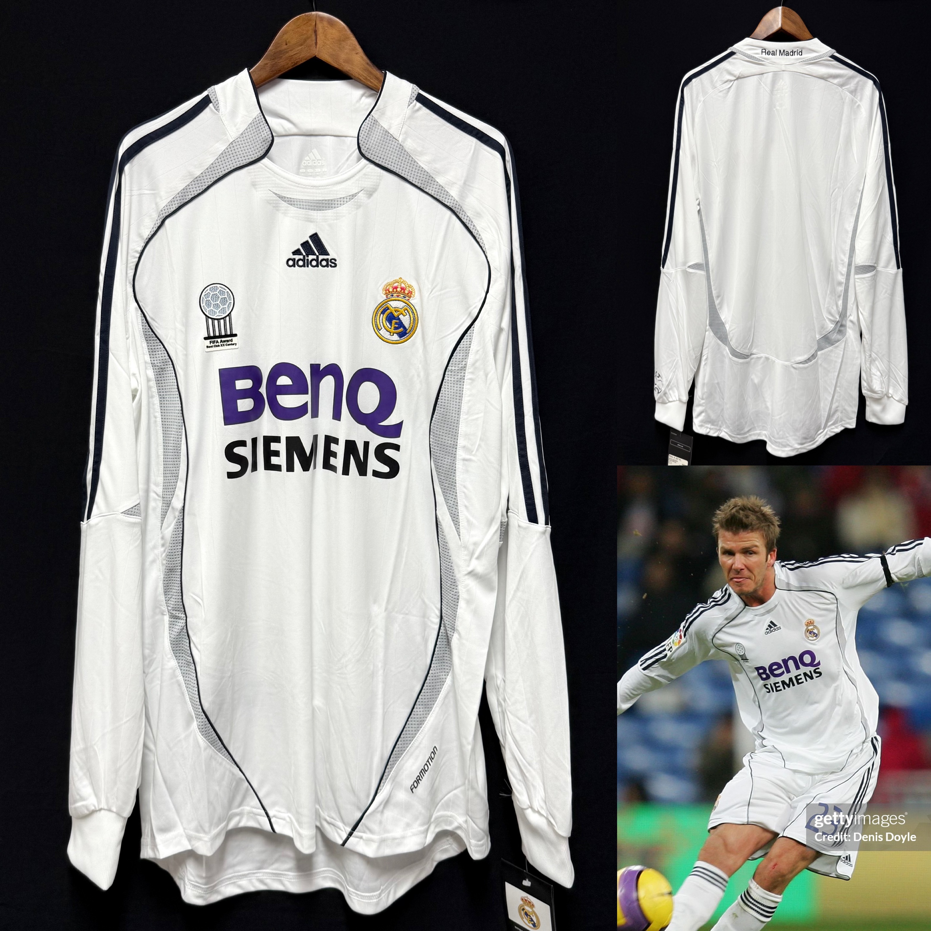 (Player Issue) Real Madrid 2006-2007 Adidas L/S Home Player Issue Shirt