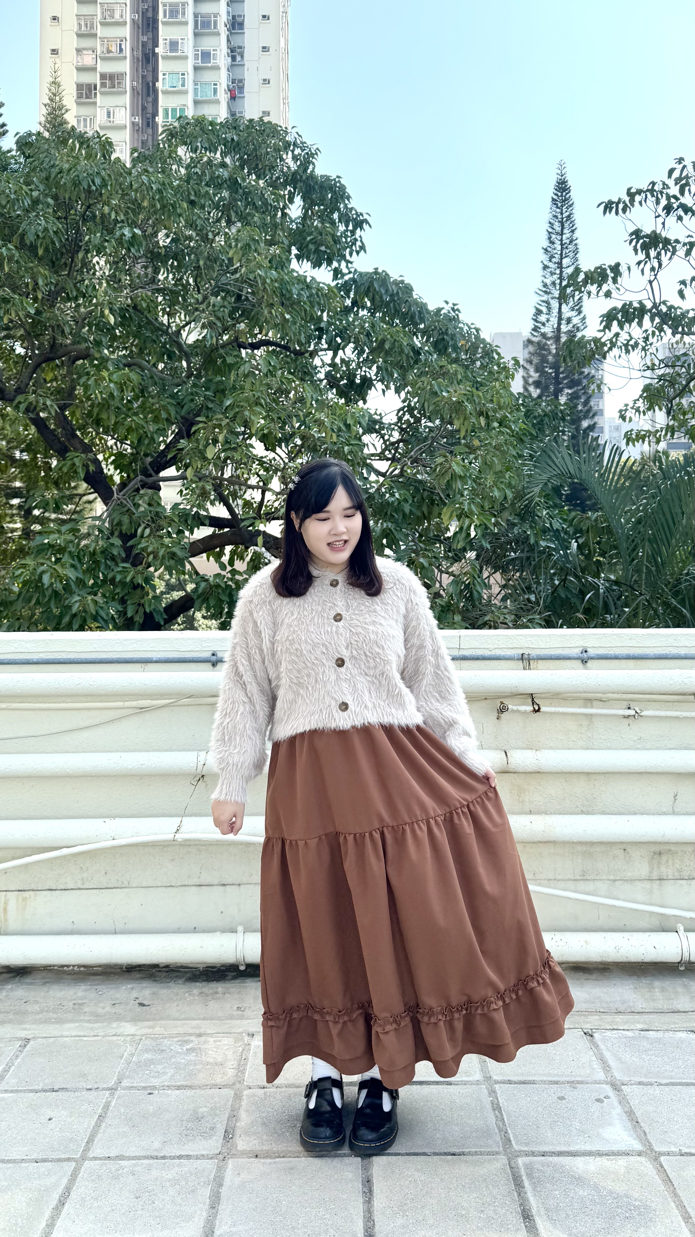 顯瘦！花邊蛋糕裙