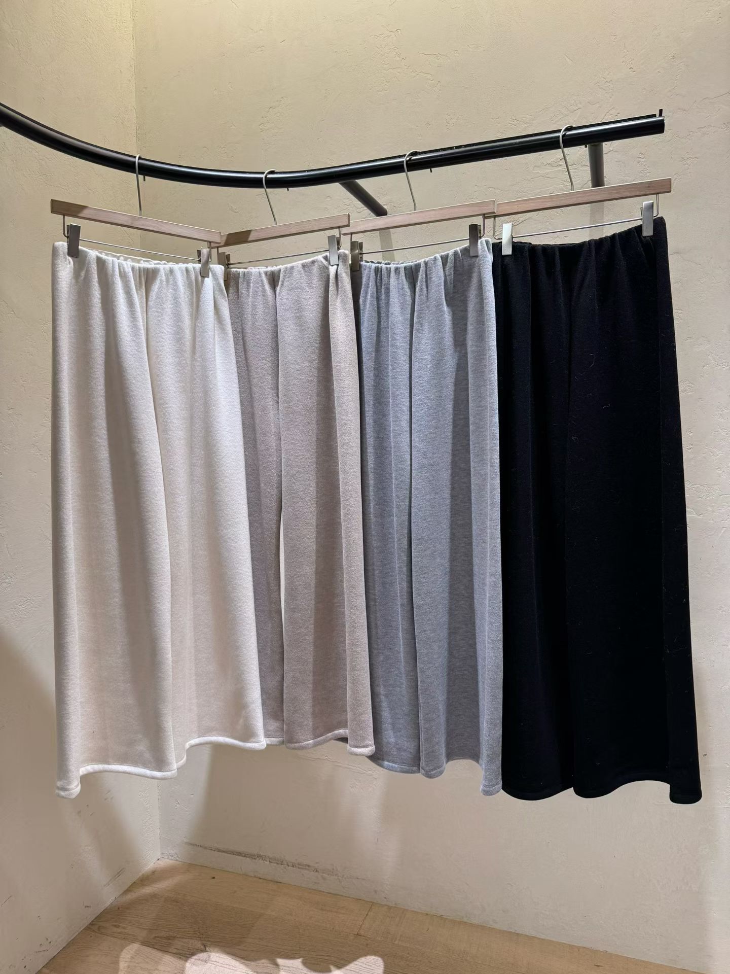 WJ5317 棉質捲包邊直筒褲