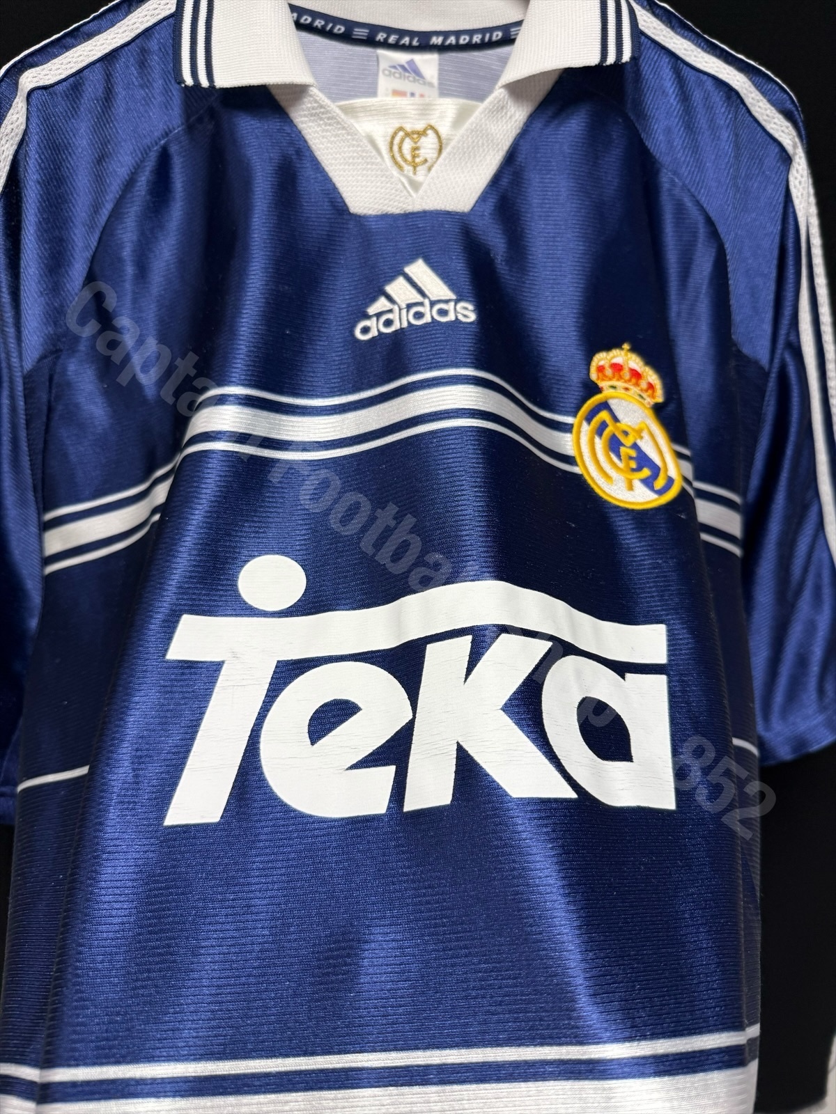 Maillot Vintage Real Madrid 1998/99 Extérieur - #9 SUKER, Taille XL, Neuf Avec étiquettes