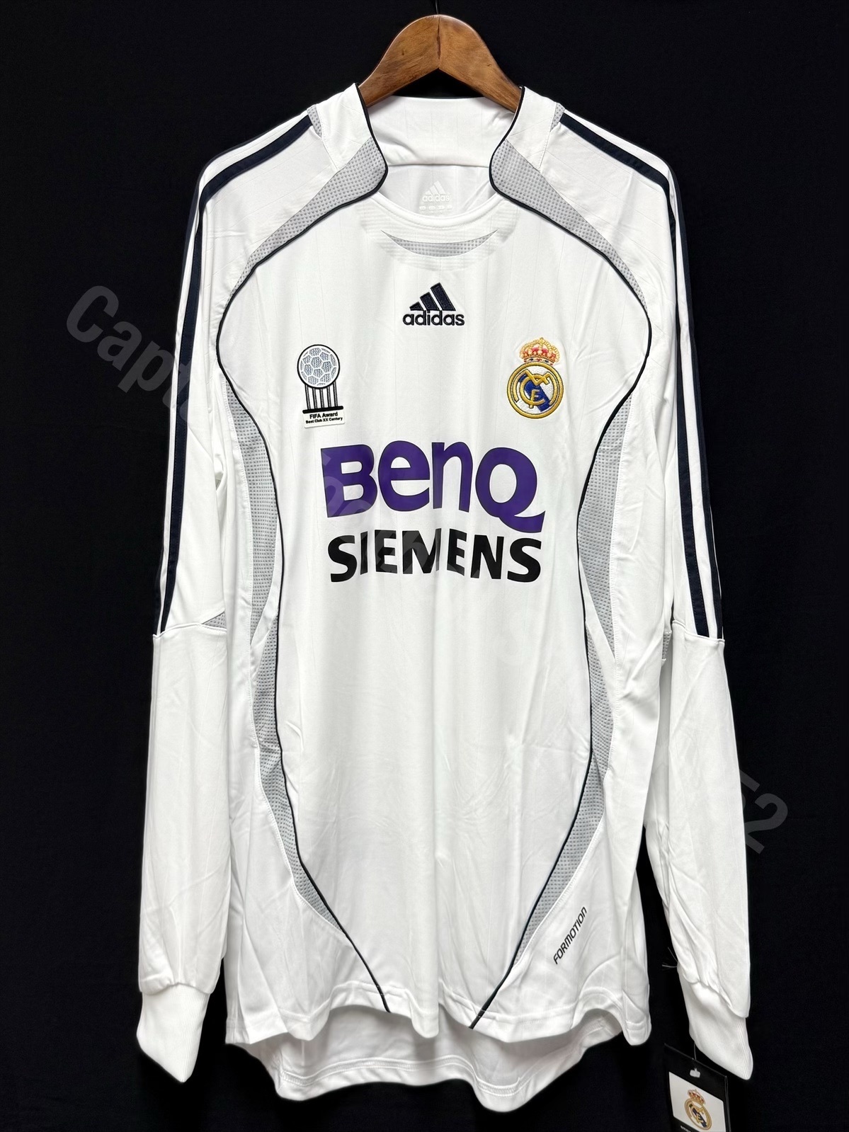 (Player Issue) Real Madrid 2006-2007 Adidas L/S Home Player Issue Shirt