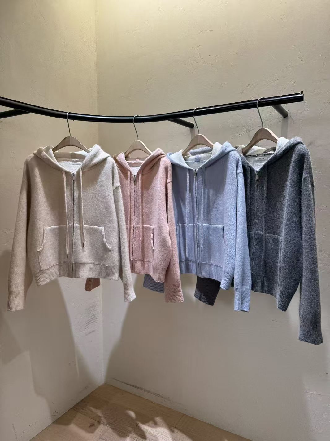 WJ5322 針織連帽外套